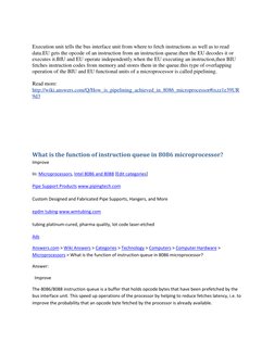 Execution unit tells the bus interface unit from where to fetch instructions as well as to read 
data.EU gets the opcode of