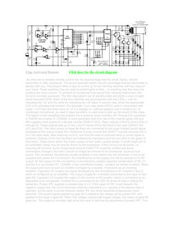 Clap Activated Remote            Click here for the circuit diagram (http://www.electronic-circuits-diagrams.com/remotecontro