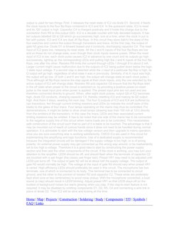 output is used for two things: First, it releases the reset state of IC2 via diode D1. Second, it feeds 
the clock inputs to
