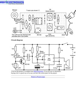 Circuit diagram
A kit for this project is available from RSH
 
   Electronics
 
 . (http://www.rshelectronics.co.uk/electroni