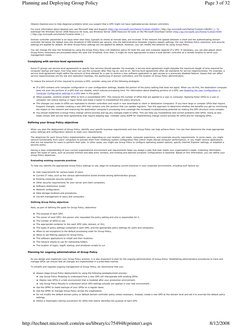 Complying with service-level agreements
 
Defining your Group Policy objectives
 
Planning for ongoing administration of Grou