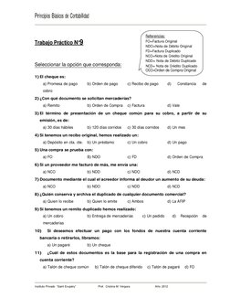 Principios Básicos de Contabilidad
 
 
Instituto Privado  “Saint Exupéry”                            Prof.  Cristina M. Verga