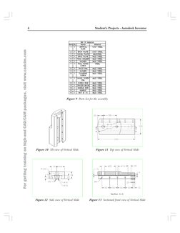 4
     Student’s Projects - Autodesk Inventor
For getting training on high-end CAD/CAM packages, visit www.cadcim.com
Figure