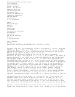 Security Guard ManualPublishLog In
Sign UpSearch
ExploreDocuments
Books - Fiction
Books - Non-fiction
Health & Medicine
Broch