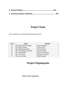 6.  Survey Analyses………………………………………………………………. 131 
7.  Summary of Buner Field Data……………………………………………...   237 
  
 
Project Tea