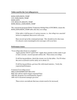 Cost Rollup Process Overview | PDF | Parameter (Computer Programming ...