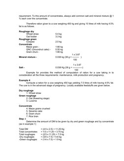 Ration Computation for Livestock | PDF | Nutrition | Diet & Nutrition