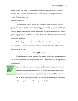 APA Writing Style 
online