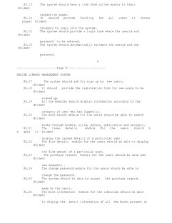 R1.13     The system should have a link from allthe module to their         
 Evident 
              respective pages.