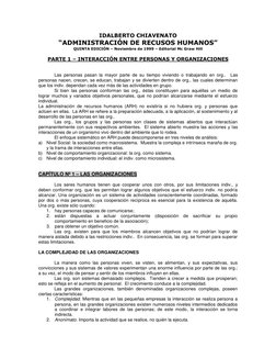 IDALBERTO CHIAVENATO 
“ADMINISTRACIÓN DE RECUSOS HUMANOS” 
QUINTA EDICIÓN – Noviembre de 1999 – Editorial Mc Graw Hill 
 
PAR