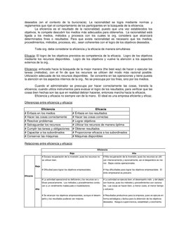 deseados (en el contexto de la burocracia). La racionalidad se logra mediante normas y 
reglamentos que rijan el comportamien
