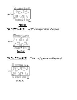 Logic Gates Pin Guide Logic Gates Pin Configuration Diagrams | PDF | Logic Gate | Theoretical ...