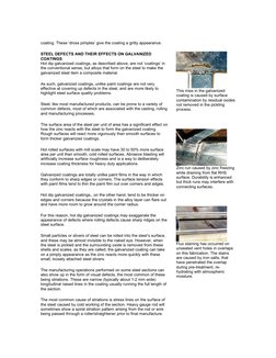 Defects in Hot Dip Galvanizing Coatings | PDF | Galvanization | Rust