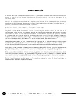 C
O
L
E
G
I
O
 
D
E
 
B
A
C
H
I
L
L
E
R
E
S
 
D
E
L
 
E
S
T
A
D
O
 
D
E
 
S
O
N
O
R
A
 
 
12 
PRESENTACIÓN