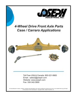 Carraro Drive Axle Main Catalog | PDF | Axle | Motor Vehicle