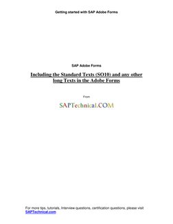 SAP Adobe Forms: Using SO10 Texts | PDF | Areas Of Computer Science ...