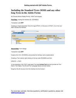 SAP Adobe Forms: Using SO10 Texts | PDF | Areas Of Computer Science ...