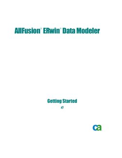 AllFusion
ERwin
Data Modeler
Getting Started
r7