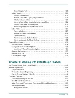 Stored Display Tabs................................................... 5–22
Subject Areas................................