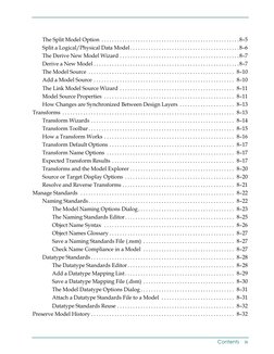 The Split Model Option .....................................................8–5
Split a Logical/Physical Data Model......