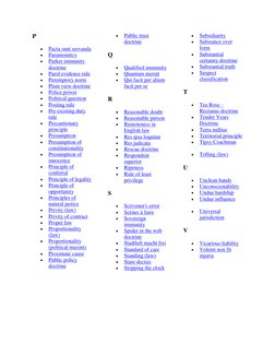 P 
 
Pacta sunt servanda 
 
Paramountcy 
 
Parker immunity 
doctrine  (http://en.wikipedia.org/wiki/Parker_immunity_doctri