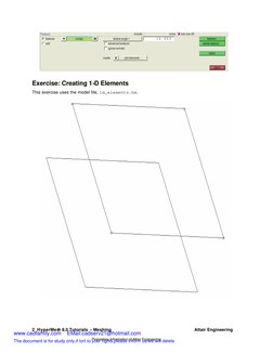 Altair Hyperworks Hypermesh 8 - 0 Tutorial Meshing | PDF