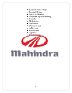 6 
 
 Research Methodology 
 Research Design 
 Corporate Mapping 
 Graph of Corporate Mapping 
 Remarks 
 Methodology