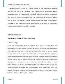 Comparing Tall and Flat Structures | PDF | Organizational Structure ...
