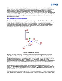 When modeling a system mathematically, there are two coordinate systems to deal with, a global (or 
model) coordinate system