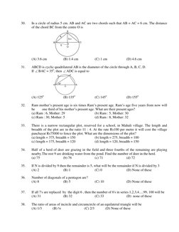 ACE of Pace Sample Test Paper | PDF | Elementary Geometry | Geometric ...