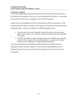 Capstone Project Formatting Guide | PDF | Paragraph | Abstract (Summary)