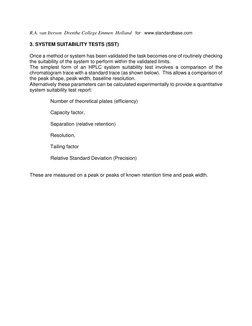 R.A. van Iterson  Drenthe College Emmen  Holland   for   www.standardbase.com 
 
3. SYSTEM SUITABILITY TESTS (SST) 
 
Once a