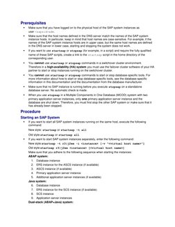 SAP System Start/Stop Commands Guide | PDF | Computer Programming ...