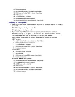 SAP System Start/Stop Commands Guide | PDF | Computer Programming ...