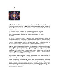 OM 
   
 
 
 
                                                          
OM es la vibración del sonido eterno.