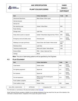 Plant Colour Code | PDF | Specification (Technical Standard) | Ethylene