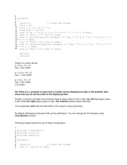 5 
6 
7 
8 
9 
10 
11 
12 
13 
14 
15 
16 
17 
18 
19 
20 
  
int main() 
{ 
  clrscr();             // clear the screen 
  i