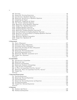 iv
4.3
Factoring . . . . . . . . . . . . . . . . . . . . . . . . . . . . . . . . . . . . . . . . . . . . . . . . . . . . . .