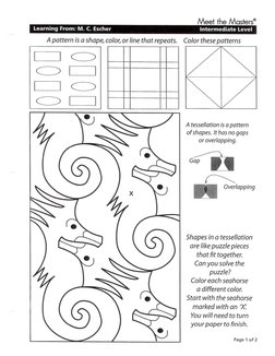 Escher Math Pdf Escher Worksheets | PDF