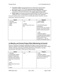 Noaman Sayed
www.NoamanSayed.com
•
Corrective action: documented direction to bring back expected future 
performance in line
