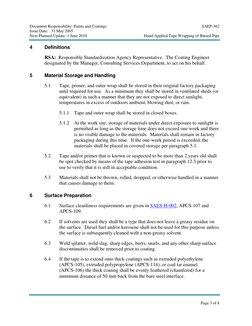 Document Responsibility: Paints and Coatings 
SAEP-362 
Issue Date:   31 May 2005 
Next Planned Update: 1 June 2010 
Hand-App