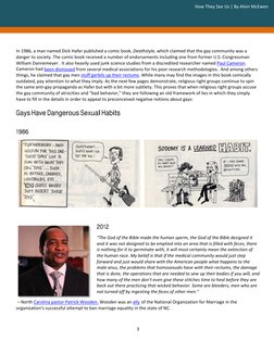 3 
 
 
In 1986, a man named Dick Hafer published a comic book, Deathstyle, which claimed that the gay community was a 
danger