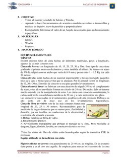 TOPOGRAFÍA  I                                                                                                    FACULTAD DE