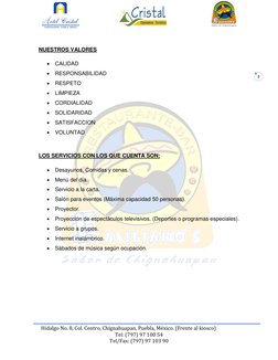 Hidalgo No. 8, Col. Centro, Chignahuapan, Puebla, México. (Frente al kiosco)
Tel: (797) 97 100 54
Tel/Fax: (797) 97