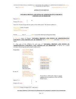 Notarial Protest Notarial Protest & Admin Judgment Notice | PDF | Social Science | Law