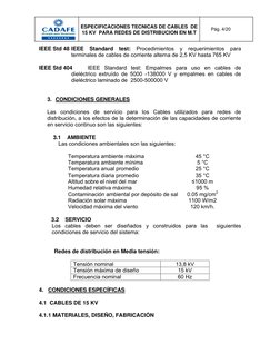 Pág. 4/20 
ESPECIFICACIONES TECNICAS DE CABLES  DE 
15 KV  PARA REDES DE DISTRIBUCION EN M.T 
 
 
 
IEEE Std 48 IEEE Standard
