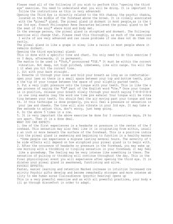 Third Eye Activation Exercise Guide | PDF | Nature