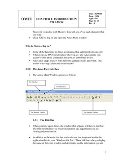 OMCI 
 
 
CHAPTER 1: INTRODUCTION   
TO AMOS 
                   Date : 01/09/10 
Prep :  SJK 
Appr : BP 
Page 1