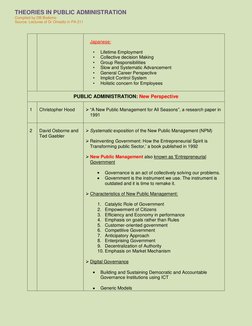 Key Theories in Public Administration | PDF | Public Administration ...