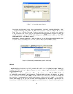 Figure 9. The Hardware Setup window.
Instructions for using the In-System Memory Content Editor tool can be found in the Quar